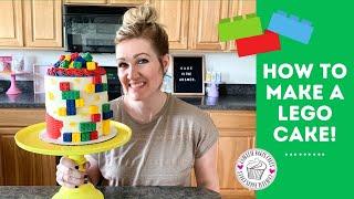 HOW TO MAKE an EASY LEGO CAKE | EDIBLE LEGOS made out of CHOCOLATE!