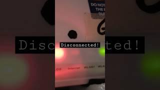 LOS RED NO INTERNET - Fiber Optic Cable Breaks  #nointernetconnection #shorts