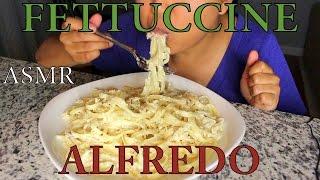 ASMR: Fettuccine Alfredo *Cooking and Eating Sounds*/MUKBANG