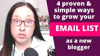 4 List Building Tactics for New Bloggers