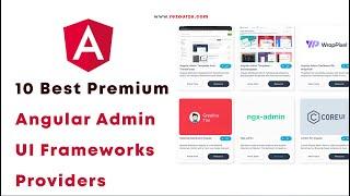 10 Best Premium Angular Admin Dashboard UI Framework Resources | Rezourze