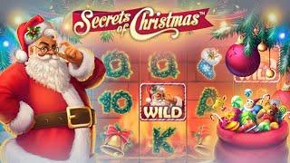 Secrets of Christmas Slot by NetEnt / Bonus Free Spins Play / Mega Win