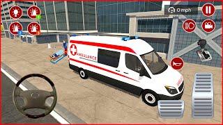 Direksiyonlu Ambulans oyunu 3D #61 American Ambulance Simulator - Ambulans oyunları Android Gameplay