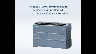 Siemens S7 1200 Modbus TCP communication with Windows client