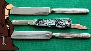 Нож-Мечта коллекционера складных ножей СССР перегородчатая эмаль / USSR knife collection