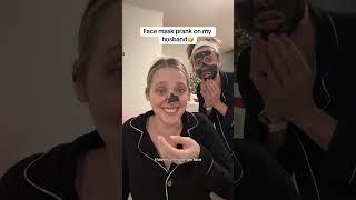 Hilarious face mask peel prank on my husband