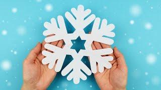 How to make easy paper snowflake | DIY Christmas craft | Handmade