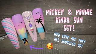 CUTEST EVER MICKEY & MINNIE SUN SET NAIL ART! | NAIL RESERVE