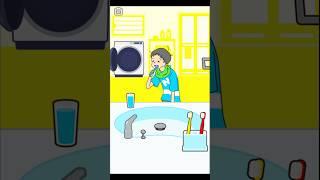 Lazy boy brashing his teeth   somebody help his #shorts #gameplay #gaming #youtubeshorts