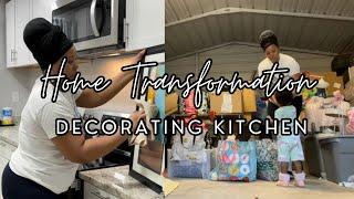 VLOG| DECORATE WITH ME| DIY| KITCHEN DECOR 