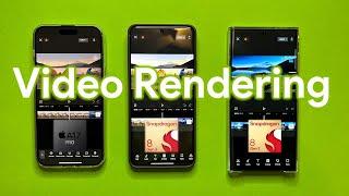 Xiaomi 14 Pro vs S23 Ultra vs iPhone 15 Pro Max Video Rendering Test