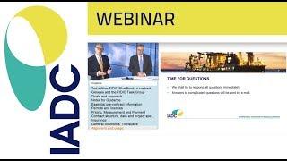 Dredging: Webinar:  Standard Form of Contract for Dredging and Reclamation