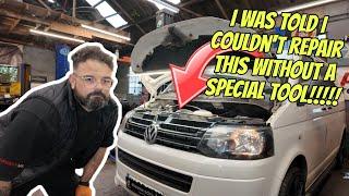 I WAS TOLD I COULDN'T!!!!! VW TRANSPORTER T5 ENGINE BUILD AFTER TIMING BELT FAILURE.....