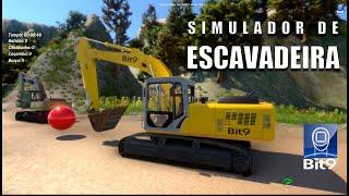 Simulador de Escavadeira Hidráulica - Bit9 Simuladores - Excavator Simulation - Série Premium