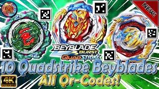 All 10 QUADSTRIKE Beyblades Qr-Codes | ВСЕ 10 Qr-КОДОВ Бейблейдов Quadstrike - Beyblade Burst