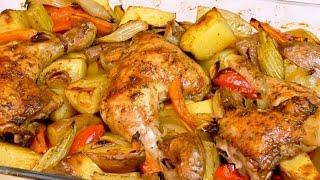 КАК ПРИГОТОВИТЬ СОЧНАЯ КУРИЦА С ОВОЩАМИ В ДУХОВКЕ Вкусный ужин для всей семьи!