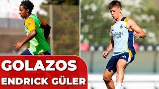 GOLAZOS de ENDRICK y GÜLER en el primer ENTRENAMIENTO del REAL MADRID en USA