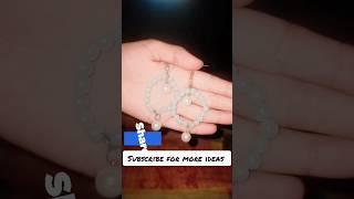 diy cute earing white beads  ## crafter sweta and anjali ##crafter ## diy earing
