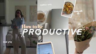 HOW TO BE PRODUCTIVE I Meine Lernmethoden, Arbeit, lernen im leeren Büro, aufräumen & mehr 