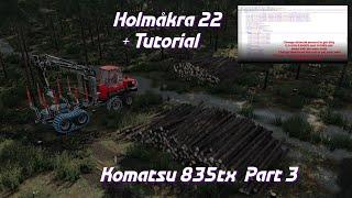 Holmåkra 22 Komatsu 835tx Tutorial to get poor wear and dirty machines