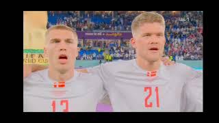 Denmark National Anthem (vs France) - FIFA World Cup Qatar 2022