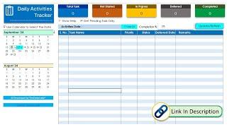 Automated Task & Activity Management Tracker in Excel & VBA (Premium Tool)