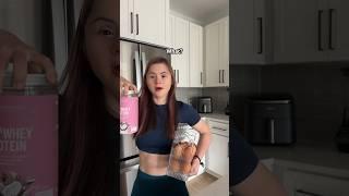 She meets her protein goal by stealing mine  #gymgirl #gymhumor #funny #gymcomedy #relatable