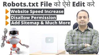 How to add, edit, create and set up Robots.txt file In Wordpress 2021 (Hindi) | Techno Vedant