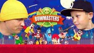 HEADSHOT Скелет против Тора и Хипстера в Bowmasters