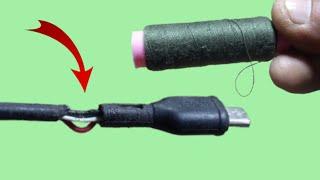 Only a few people know this technique to repair damaged USB cables.
