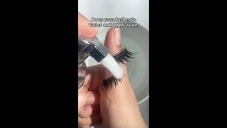 How To Clean Your Eyelashes #Shorts