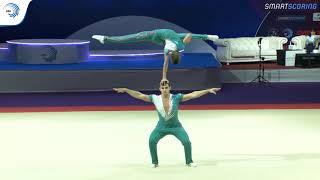 Mykyta LUKAKHIN & Mykyta NIKITIN (UKR) - 2019 Acro Europeans, all-around final