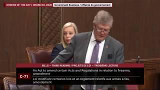 Senator Don Plett   Extending background checks for firearms licences will reduce public safety