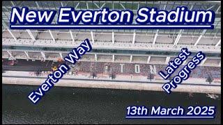 New Everton Stadium 13th March  2025 - Bramley Moore Dock