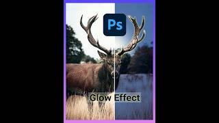 Deer antlers glowing effect in photoshop.#photoshop_tutorial  #GlowingEffect#photoshop
