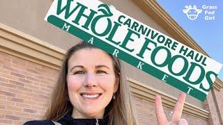 Carnivore diet shopping haul at Whole Foods Market, Organic and Grass Fed (carnivore diet 2020).