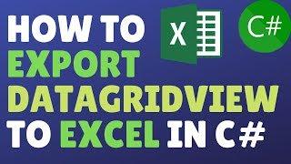 How To Export Datagridview To Excel In C#