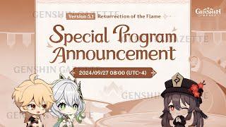 NEWS! VERSION 5.1 SPECIAL PROGRAM DATE ANNOUNCED! + XILONEN WEAPON NERF - Genshin Impact