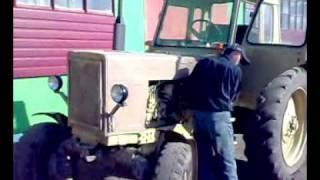 How to start a russian MTZ tractor