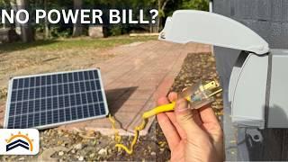 Plugged A Solar Panel Into My Home For 7 Days | Here's What Happened