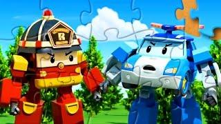 Мультик про машинки Робокар Поли  : Пазлы для детей  - Car Puzzle Robocar Poli !