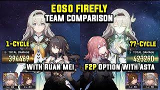 E0S0 FIREFLY Team With RUAN MEI vs F2P Team Without RUAN MEI (ASTA) MOC 12 | Honkai Star Rail 2.3