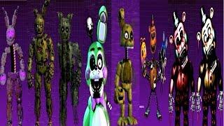 Five Nights at Freddy's 3: The Sequel All Animatronics [EXTRA]