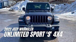 2022 Jeep Wrangler Unlimited Sport 'S' | Walkaround Video | 900 St-Laurent Blvd, Ottawa, ON