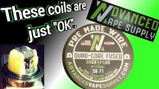 Premade Wire "Quad Core Fused Clapton" from Advanced Vape Supply