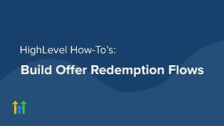 How to build an offer redemption flow