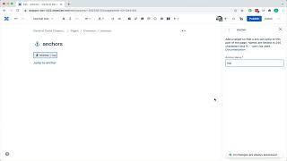 Confluence Cloud - Using anchors to link within pages