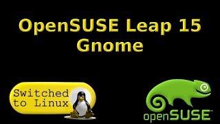 OpenSUSE Leap 15 Gnome