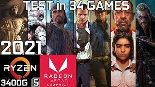 Test 34 Games with Ryzen 5 3400G Vega 11 & 16GB RAM