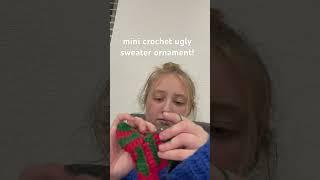 let me know if you want a tutorial! #crochet #crocheting #yarn #crochetornament #fiberart #sweater